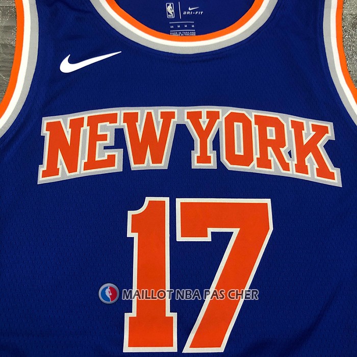 Maillot New York Knicks Jeremy Lin NO 17 Icon Bleu